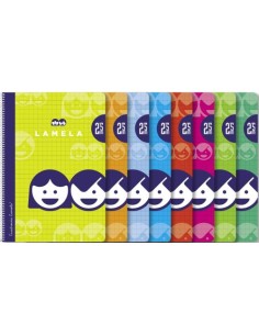 Cuaderno espiral fº 80h 70g 25mm cuadrovia cubierta basica